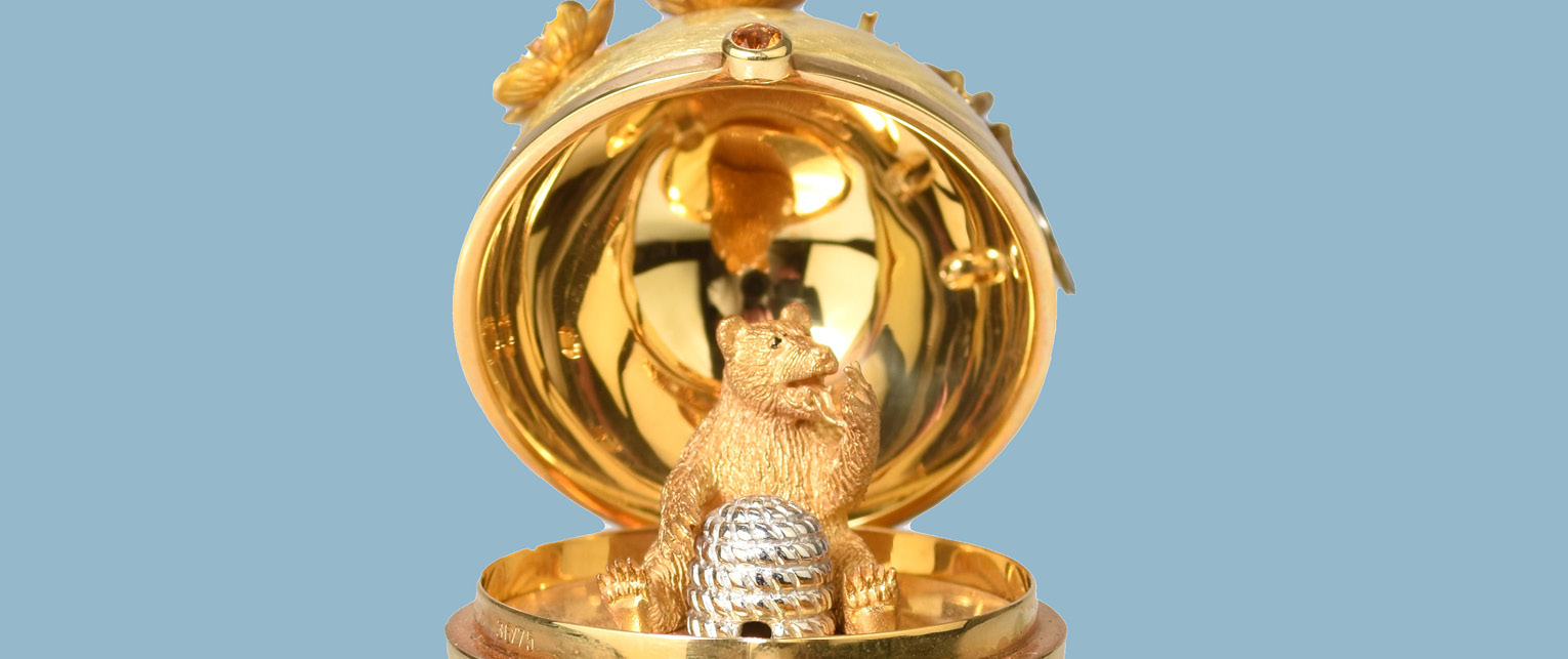 Diamond rings and Fabergé surprise egg sparkle at Shropshire auction